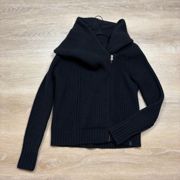 Kit and Ace Sweaters - Kit and Ace Keton Wrap Cashmere Sweater Women’s M Color Black